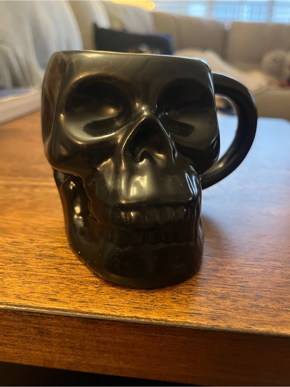 Black Skull Ceramic Mug - Home Dining